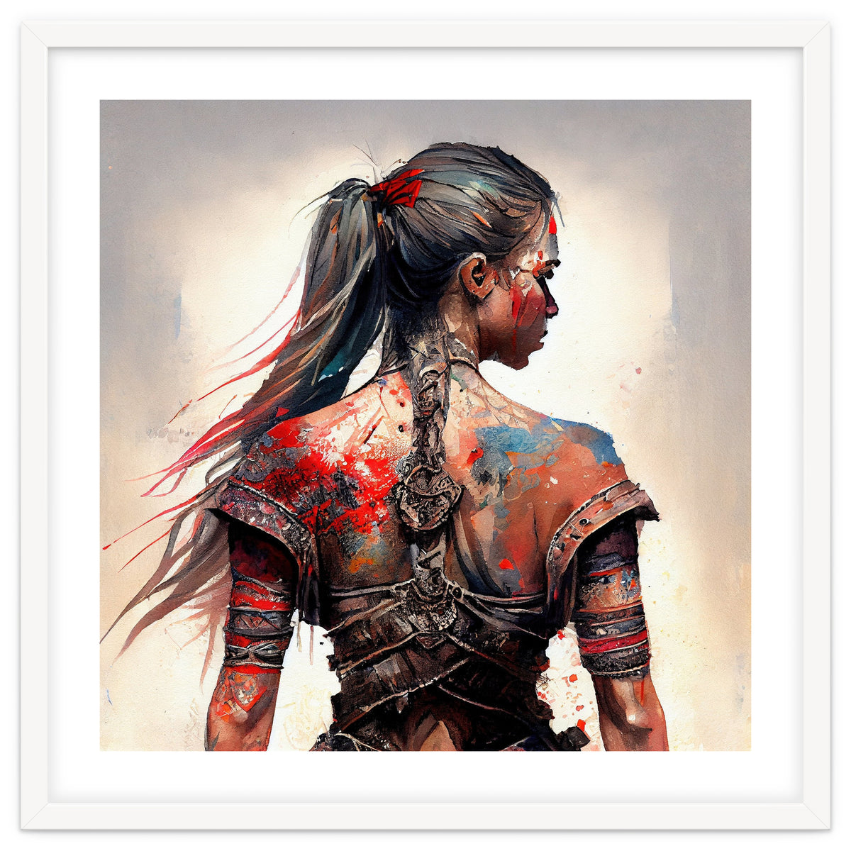 Powerful Warrior Back Woman #4