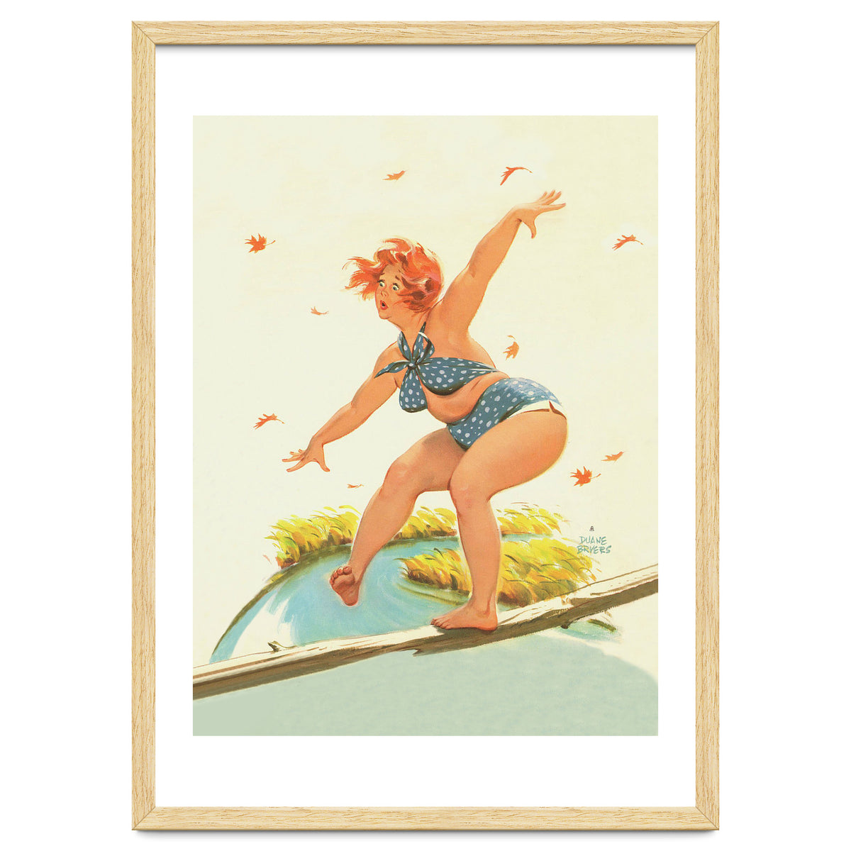 Sudden Wind On A Wooden Beam