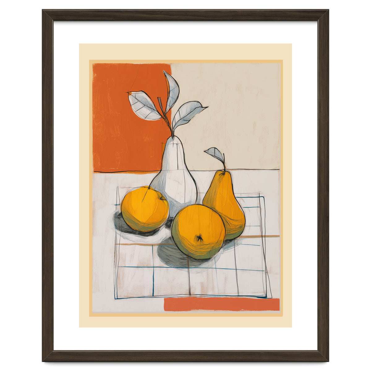 Modern Pear Still Life