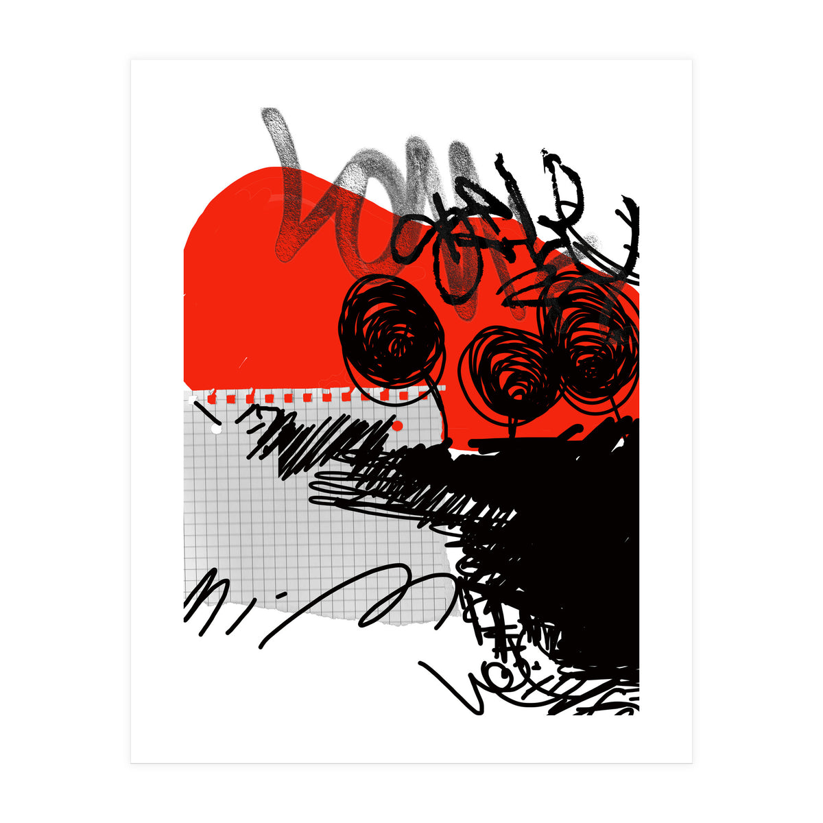 abstract black paper (Print Only)