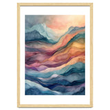 Abstract Fluid Mountain Landscape Art thumbnail