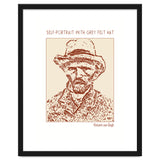 Self Portrait With Grey Felt Hat – Vincent Van Gogh thumbnail