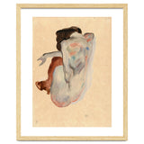 Crouching Nude in Shoes and Black Stockings, Back View. thumbnail
