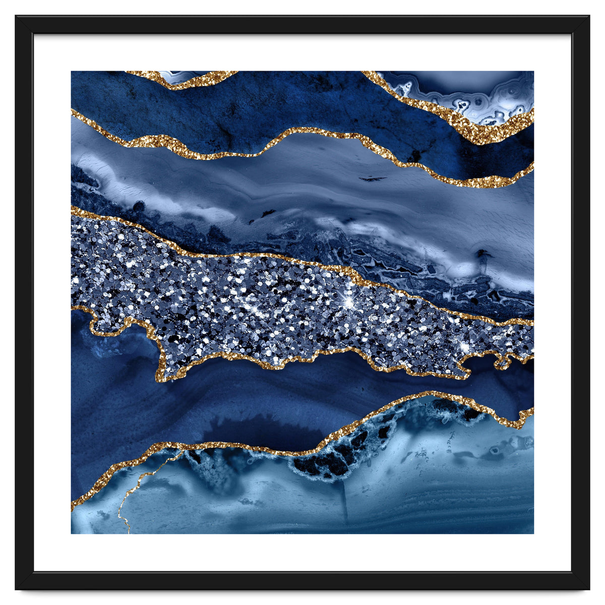 Agate Glitter Ocean Texture 07