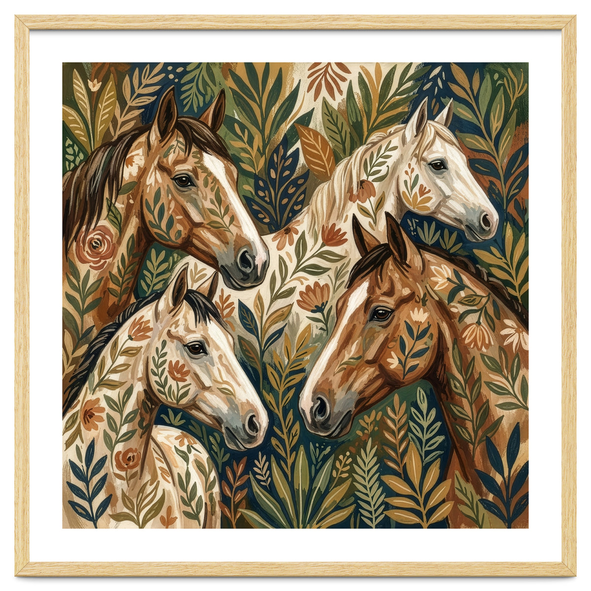 Equestrian Floral Harmony