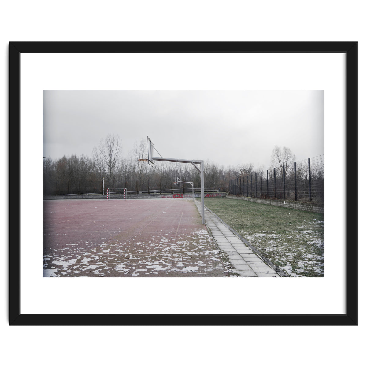 No people basketball court