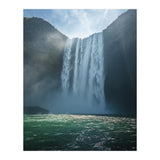 Sun-Drenched Autumn Forest and Winding River (Print Only) thumbnail