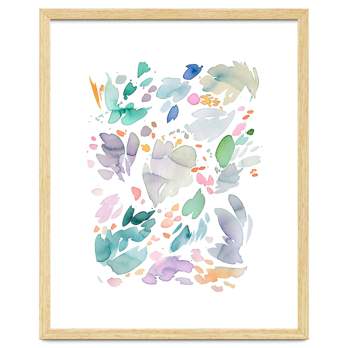 Abstract Watercolor Summer Flowers II