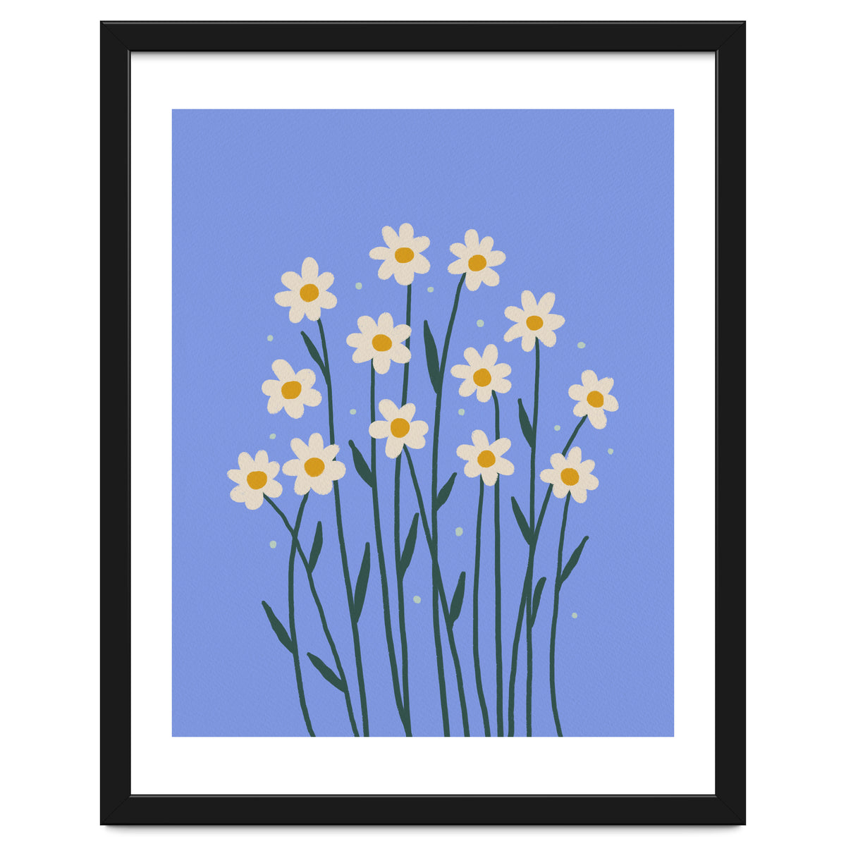 Simple Daisies - periwinkle