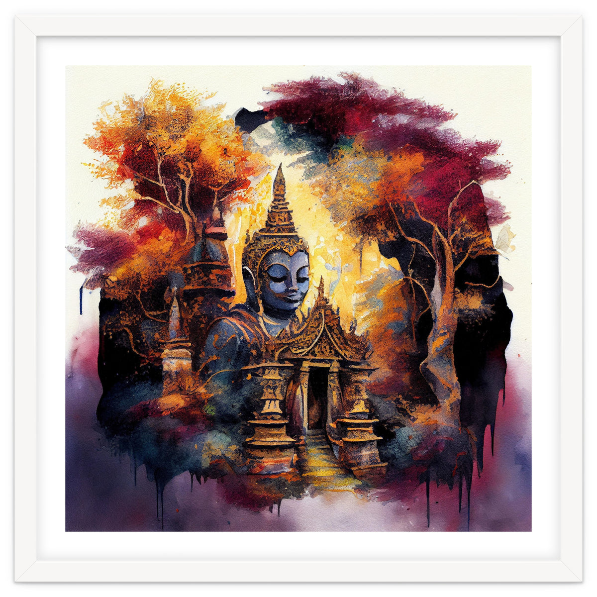 Autumn Forest Buddha Temple