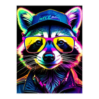 Raccoon In Glasses (Print Only)