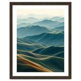 Minimalist Misty Mountain Landscape Wall Art thumbnail