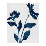 Indigo Blue Flower Silhouette 2 (Print Only) thumbnail