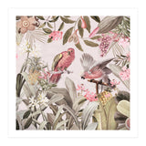 Colorful Parrots In Flower And Fruit Tropical Jungle (Print Only) thumbnail
