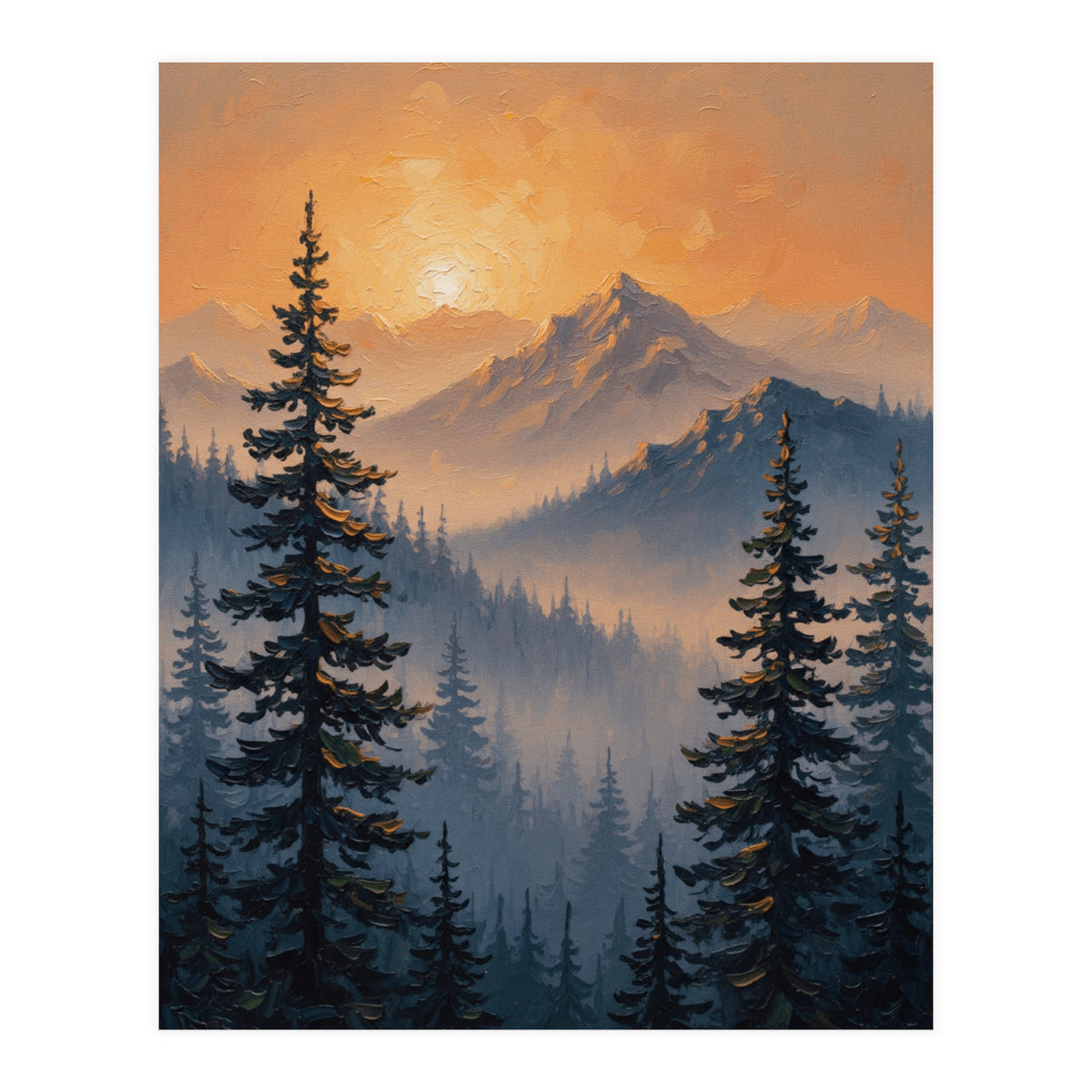 Ethereal Alpine Glow (Print Only)