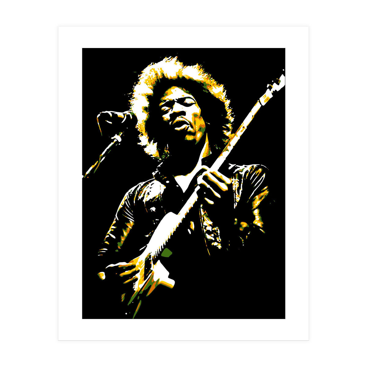 Jimi Hendrix in Pop Art  (Print Only)