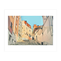 Lisbon Apartment Street (Print Only)