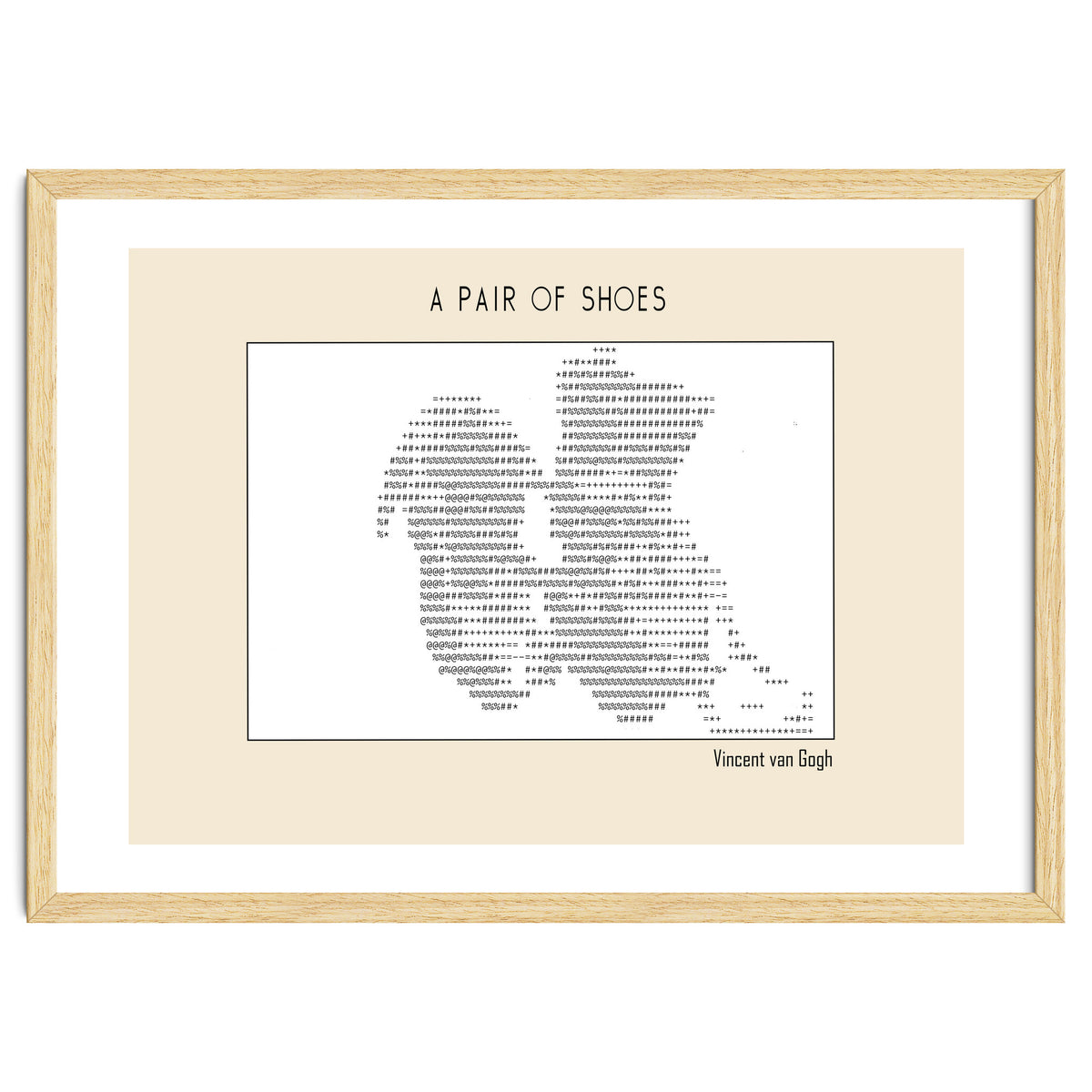 a pair of shoes (1886) – Vincent van Gogh(ascii art)
