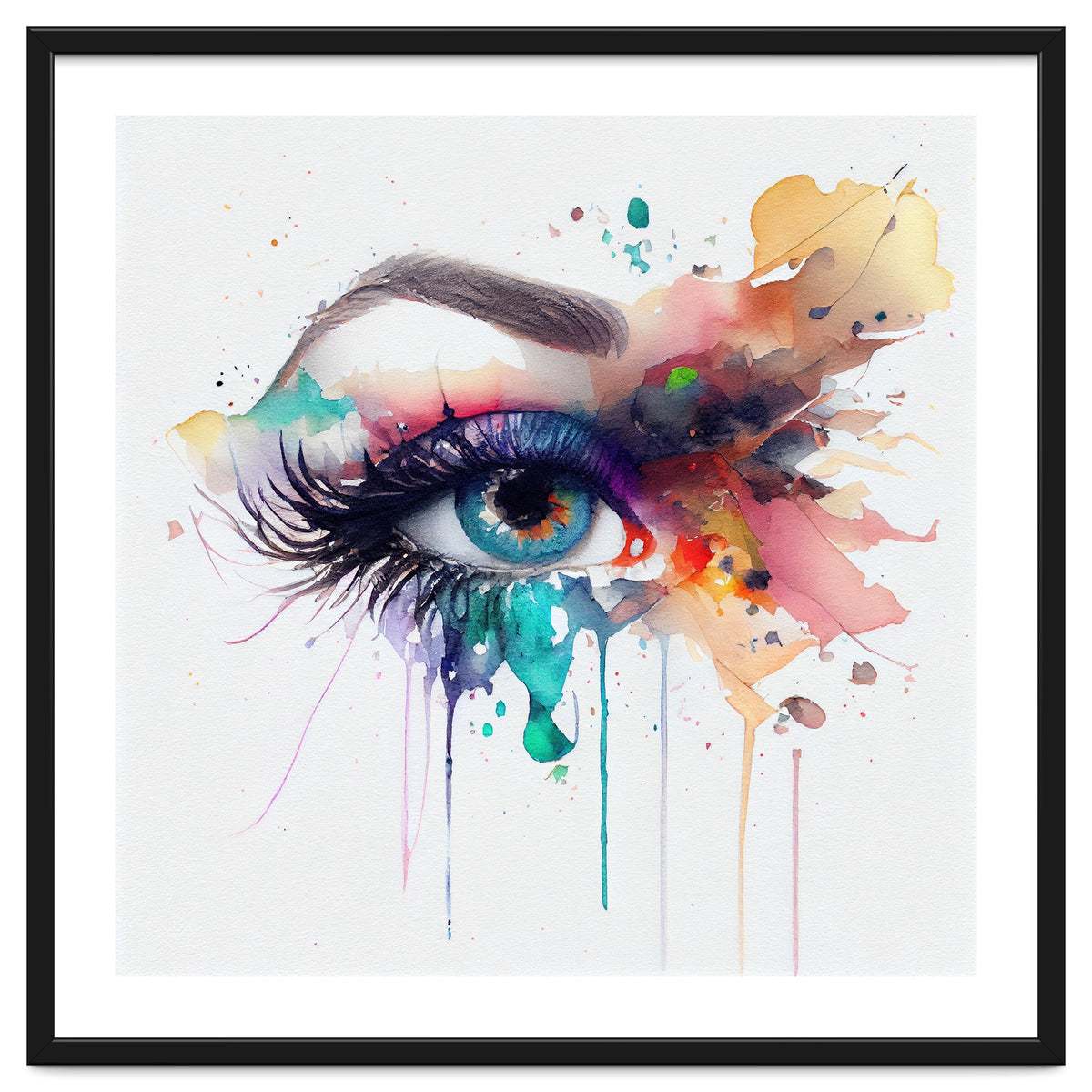 Watercolor Woman Eye #2