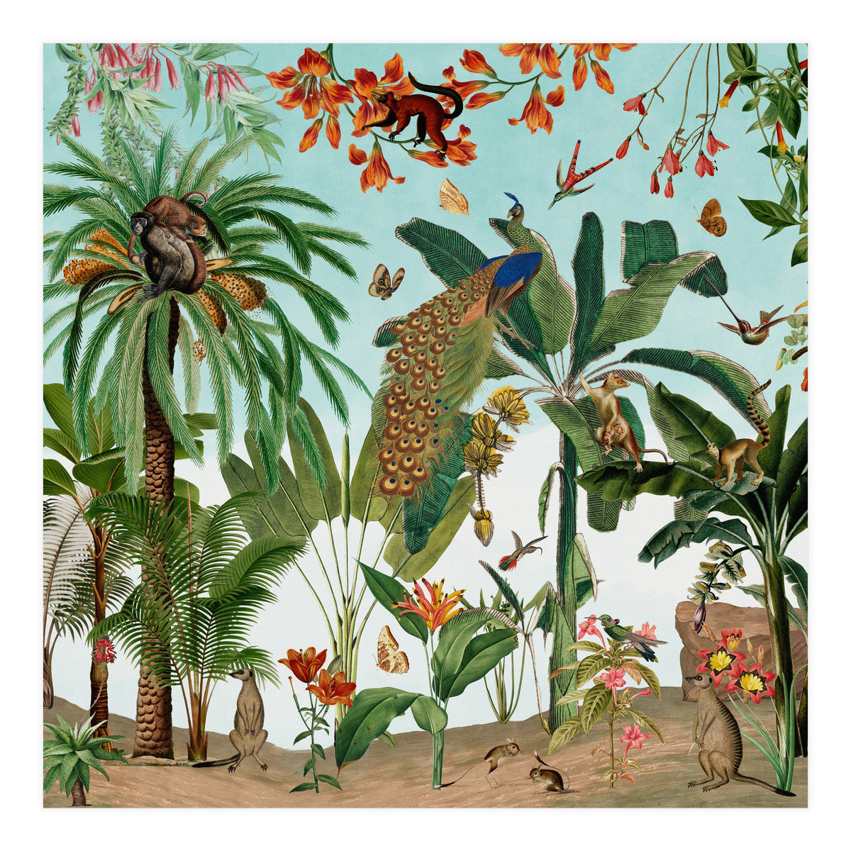 Vintage Tropical Adventure  (Print Only)