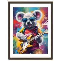 Koala Playing Guitar, Rock Graffiti