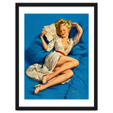 Pinup Sexy Girl Reading A Love Letter thumbnail
