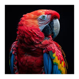 Scarlet Macaw Parrot Close Up Portrait  (Print Only) thumbnail