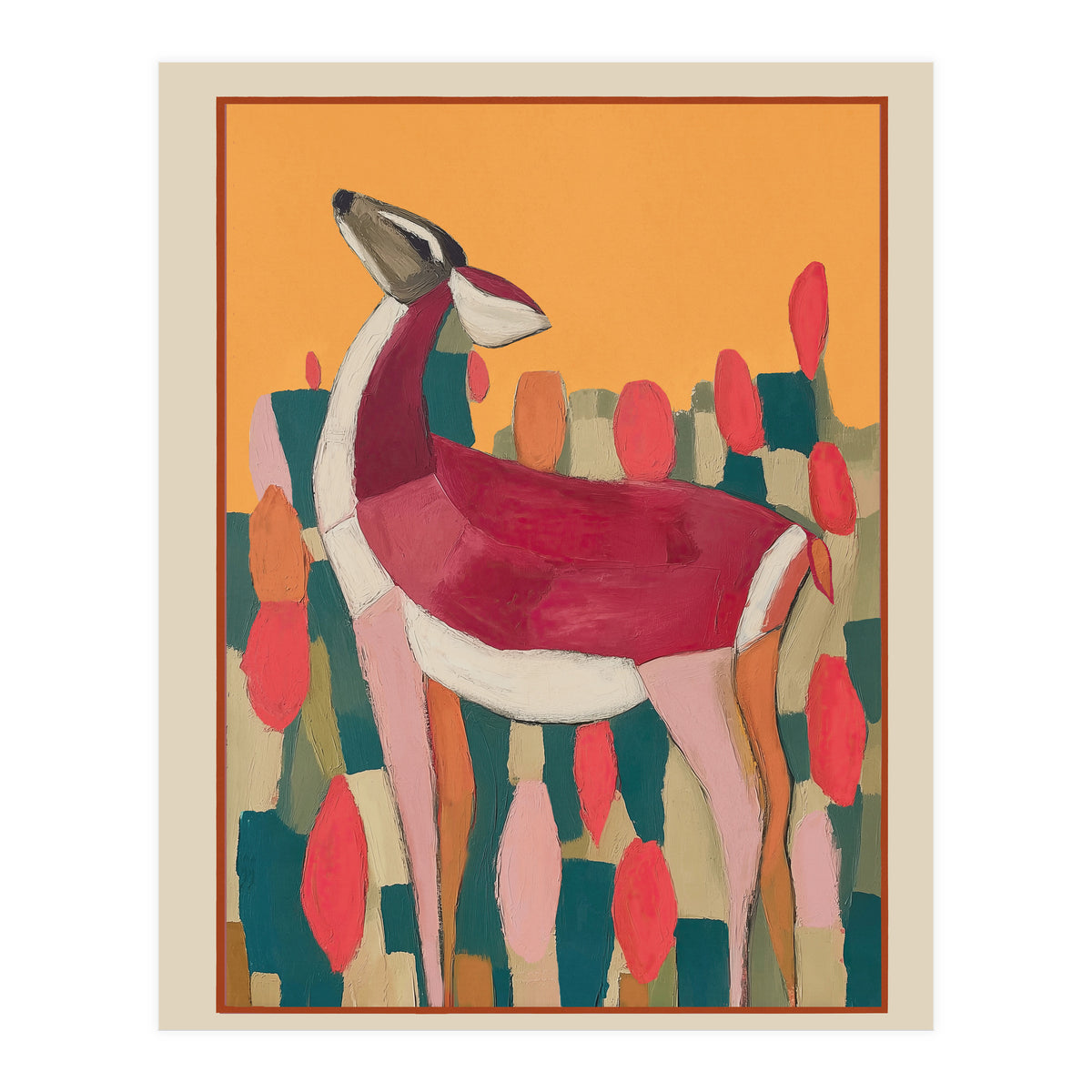 Crimson Deer (Print Only)