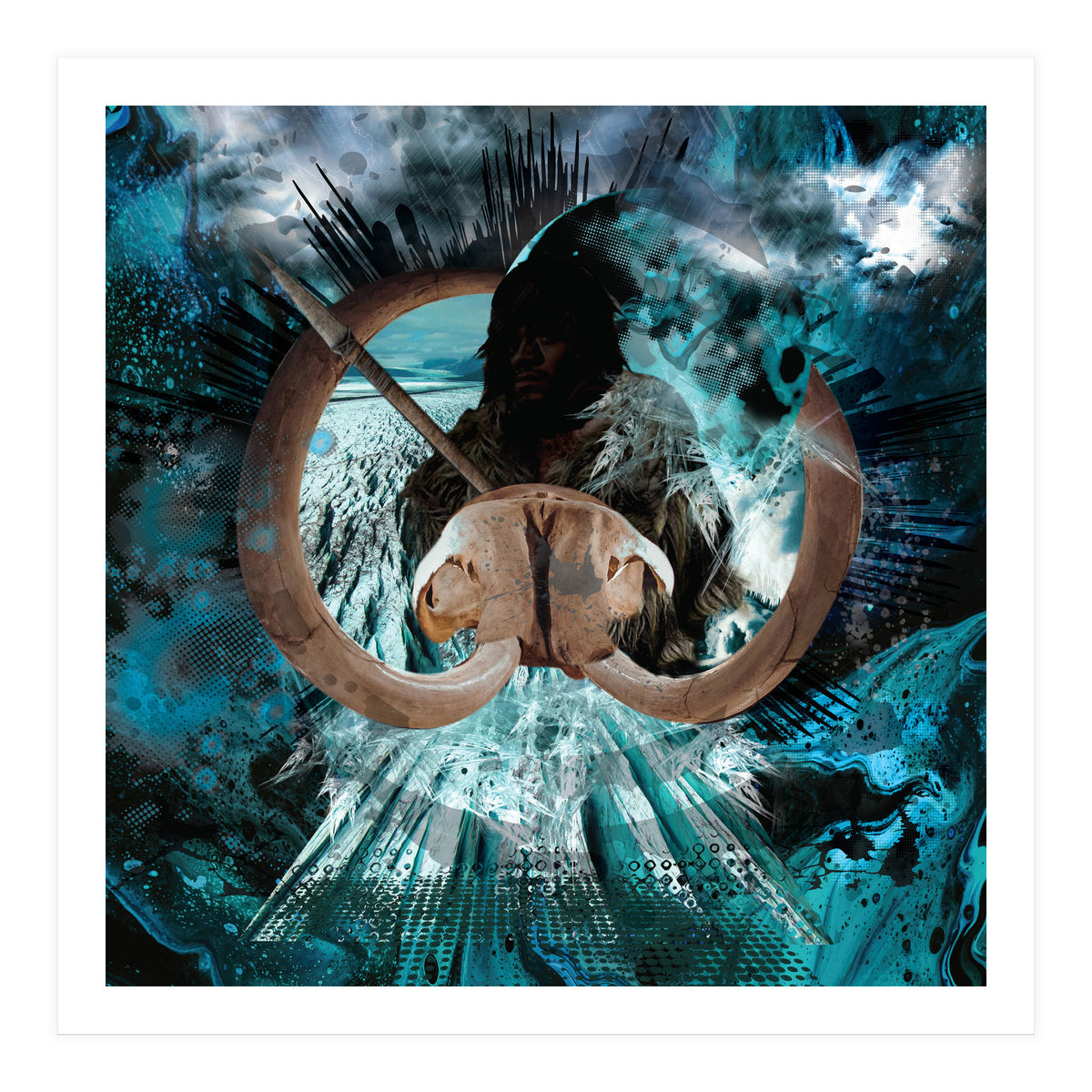 Mammoth Hunt Ice Age (Print Only)