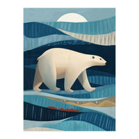 Polar Bear In The Blue Arctic (Print Only)