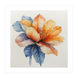 Ethereal Amber and Azure Bloom (Print Only) thumbnail