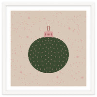 Christmas globe with snowflakes