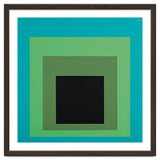 JOSEF ALBERS - HOMAGE TO THE SQUARE GREEN BLACK thumbnail