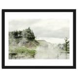A natural hot spring landscape where steam rises - Iceland thumbnail