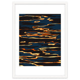 Sunset Reflection, Positivity Hope Growth Optimism Mindset, Nature Marble Dark Ocean thumbnail