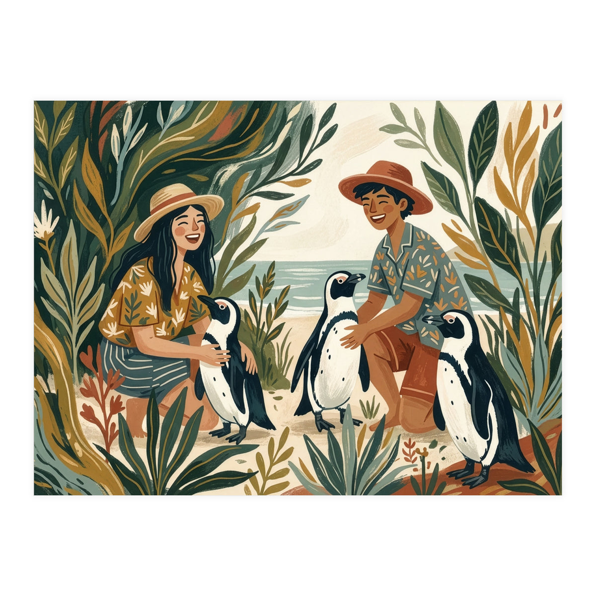 Coastal Penguin Adventure (Print Only)