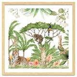 Watercolor Animals Savannah Landscape thumbnail