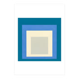 JOSEF ALBERS - HOMAGE TO THE SQUARE: BLUE WHITE GREY (Print Only) thumbnail