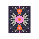 Pink And Orange Flowers (Print Only) thumbnail