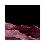 Burgundy & Gold Agate Texture 10  (Print Only) thumbnail