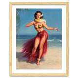 Pinup Girl In Hawaiian Costume thumbnail