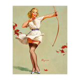 Pinup Sexy Girl Playing A Cupid (Print Only) thumbnail