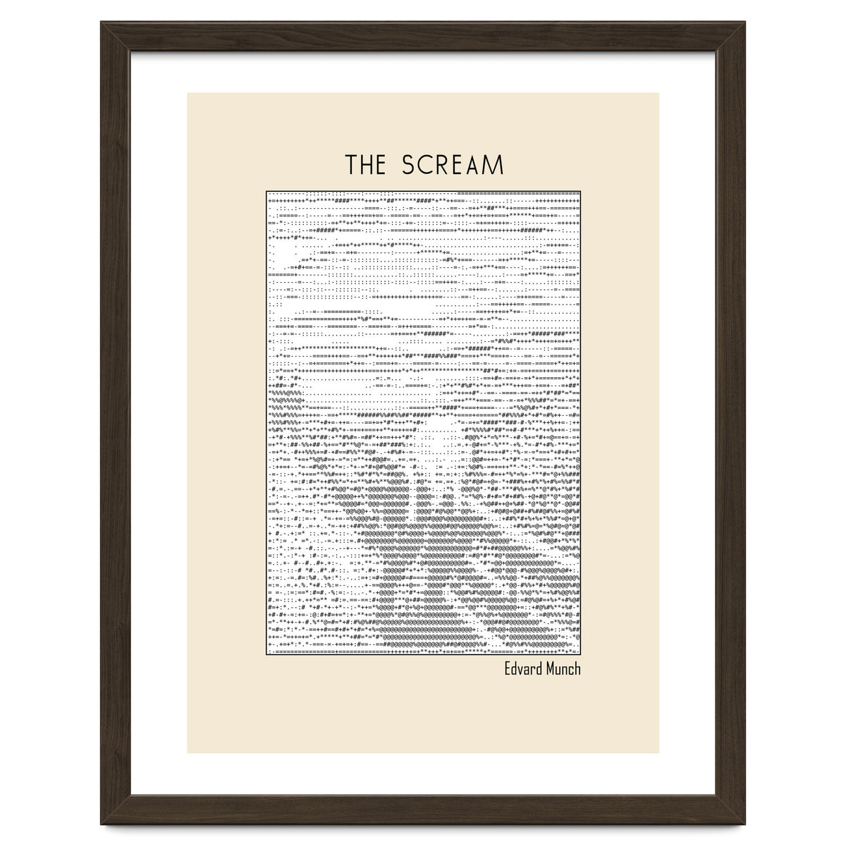 The Scream – Edvard Munch (ascii art)