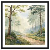 Atmospheric Forest Watercolor Painting thumbnail