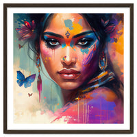 Butterfly Aura Hindu Portrait