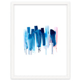 Abstract Watercolor Stripes Minimal Blue thumbnail
