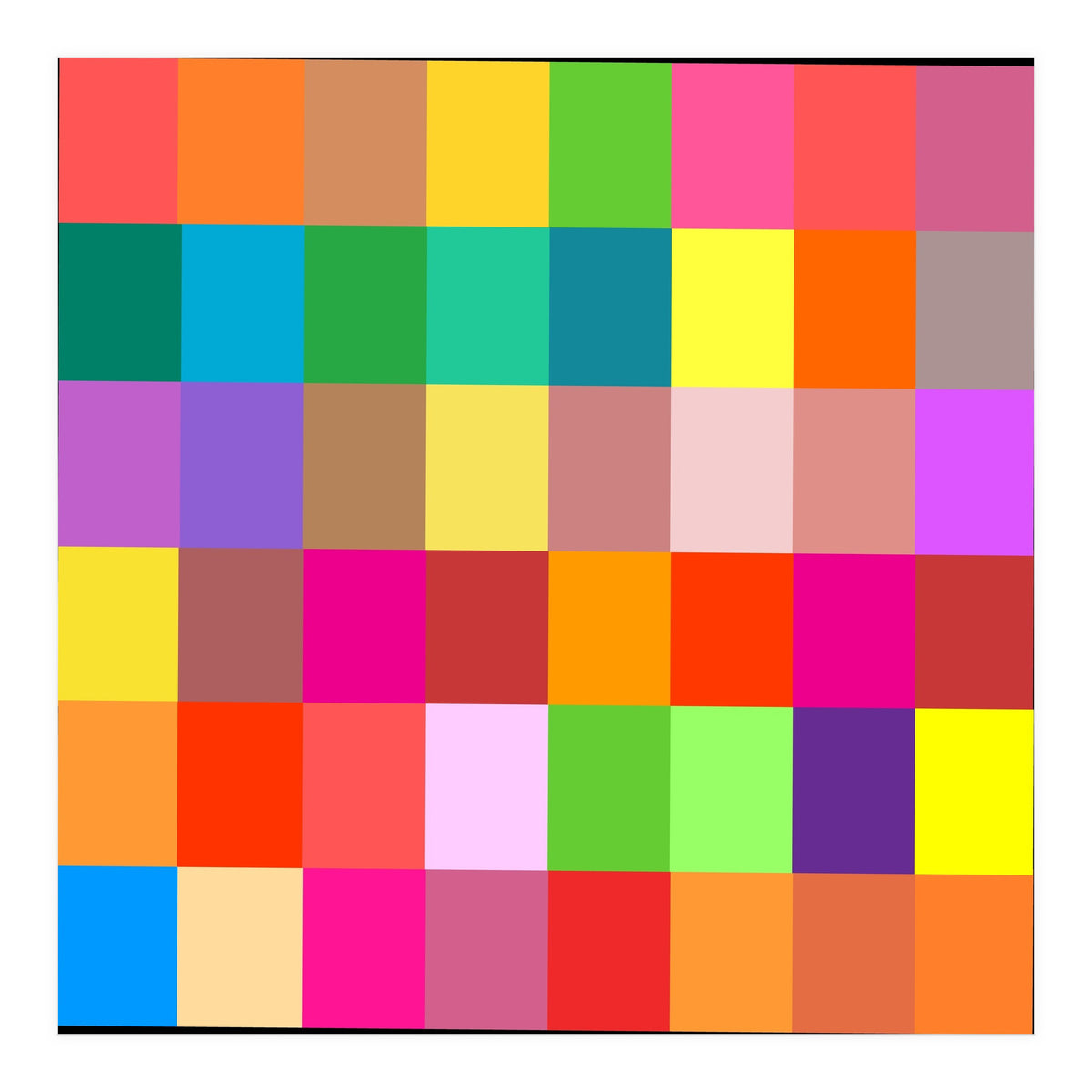 Colorful Rainbow Squares Patch (Print Only)