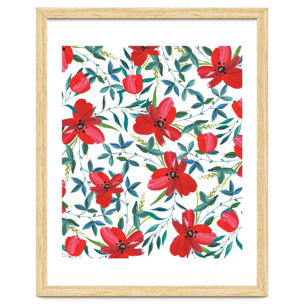 Red Blossom #society6 #decor #buyart