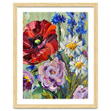Vibrant Wildflower Meadow Oil Painting thumbnail
