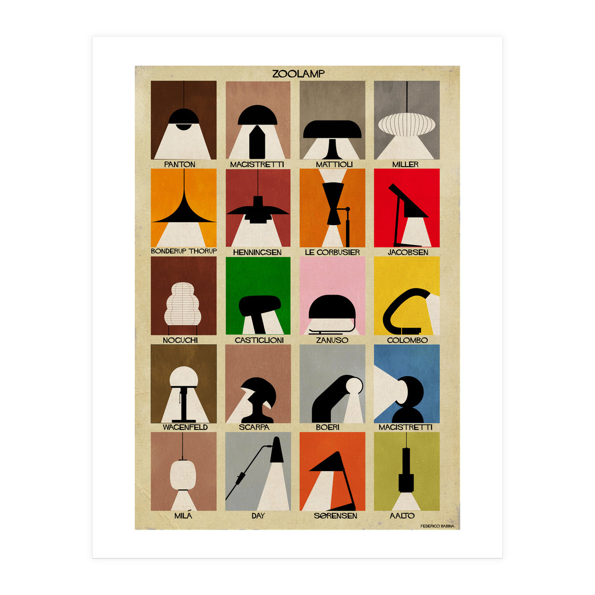 Zoo Lamp Lampade (Print Only)